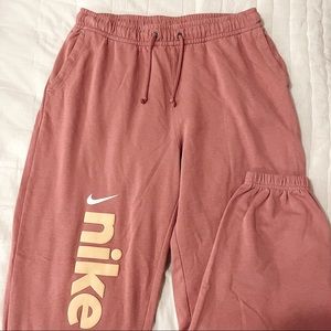 Pink NIKE sweatpants